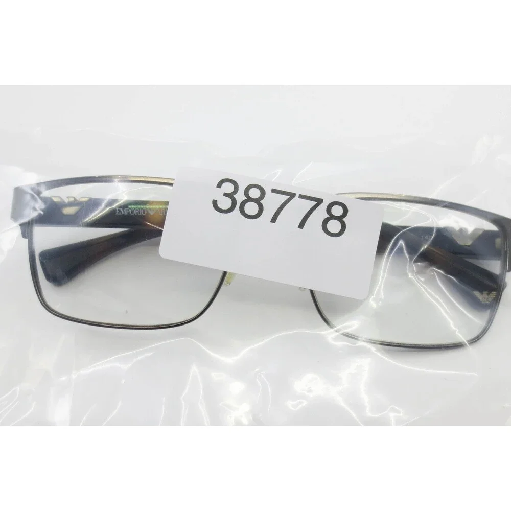 Emporio Armani EA 1027 3003 Mens Rectangular Brown Tortoise Eyeglasses 55-18-140